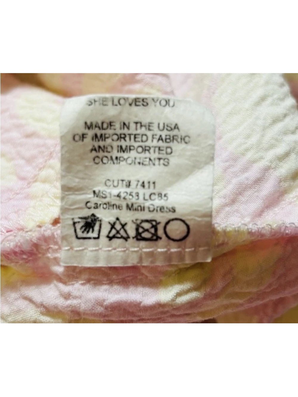Show Me Your Mumu Caroline Mini Sundress Lemonade Cheetah Pink Yellow Pockets XS - Picture 8 of 11